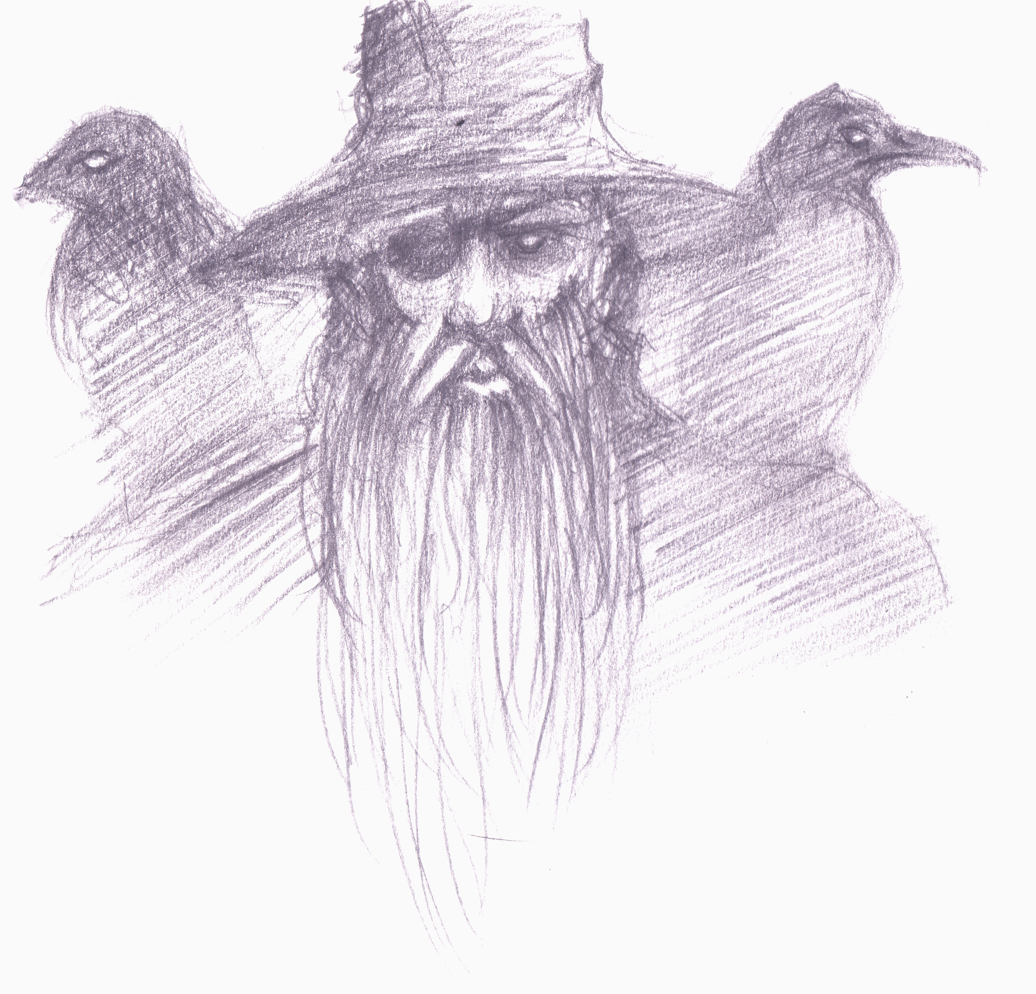 Oden - Skiss Carl Jansson Carls Jansson skiss