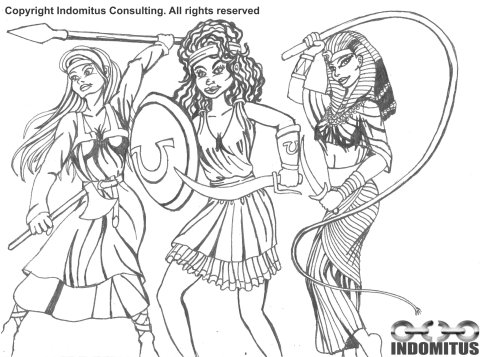 Krigarkvinnor från Egypten, Norden & Grekland publ