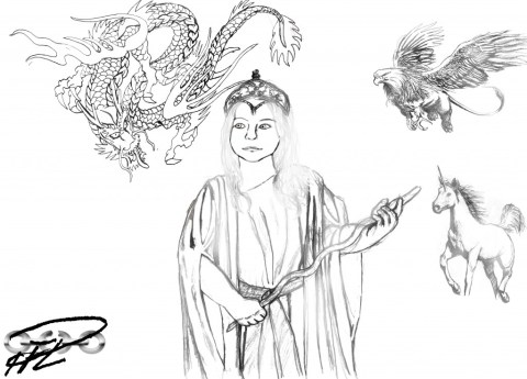 Skisslager Prinsessa & Varelser