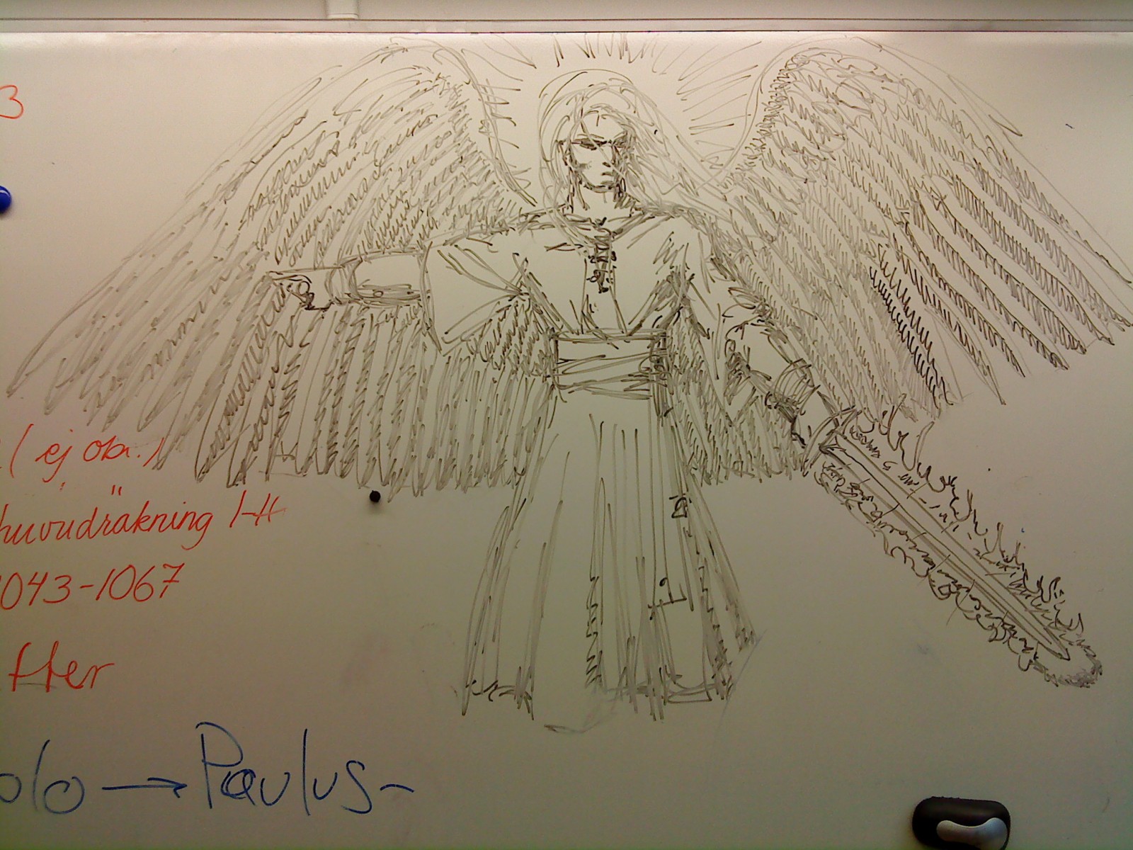 Ärkeängeln Gabriel på Vita Tavlan, för årksurs 3