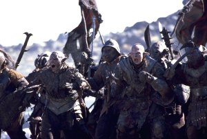 Orcs attack in LOTR
