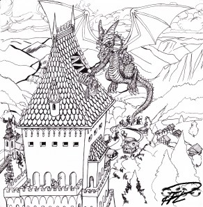 Draken lagar prinsessans borg