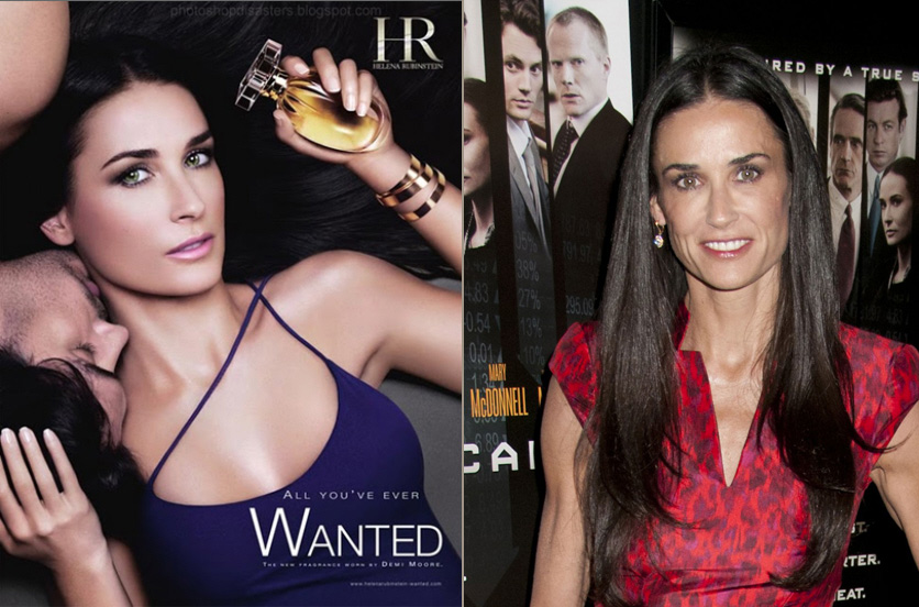 Demi Moore 2011 ad Helena Rubinstein & candid at premiere