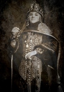 Byzantine imperial garb crown mantle bysantinsk kejserlig dräkt medeltida