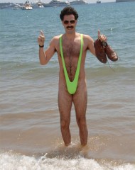 Mankini-borat-neon green swimsuit