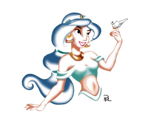 Prinsessan Jasmin nyanser färg color gradients publ