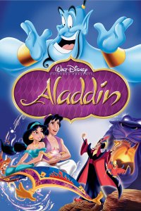 Aladdin 1992 Movie Poster Jafar princess Jasmine