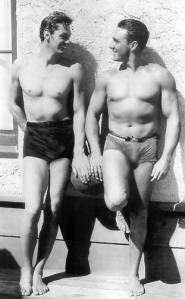 Johnny Weissmuller + George O'Brien
