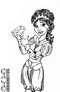 Prinsessan, Draken & Grodkyss cutout