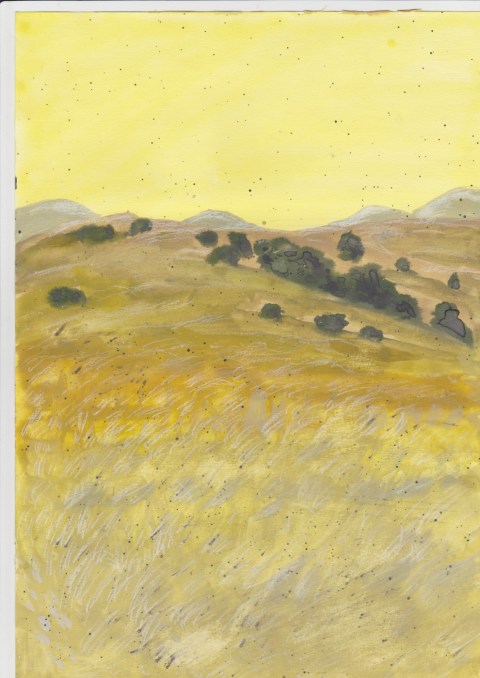 Alla Drabbningars moder - Landskap vattenfärger