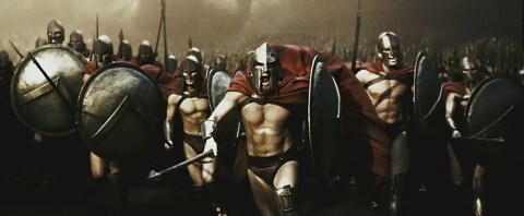 300 movie spartans attack
