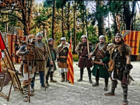 Raggiga men hårda (?)Almogavar-lajvare